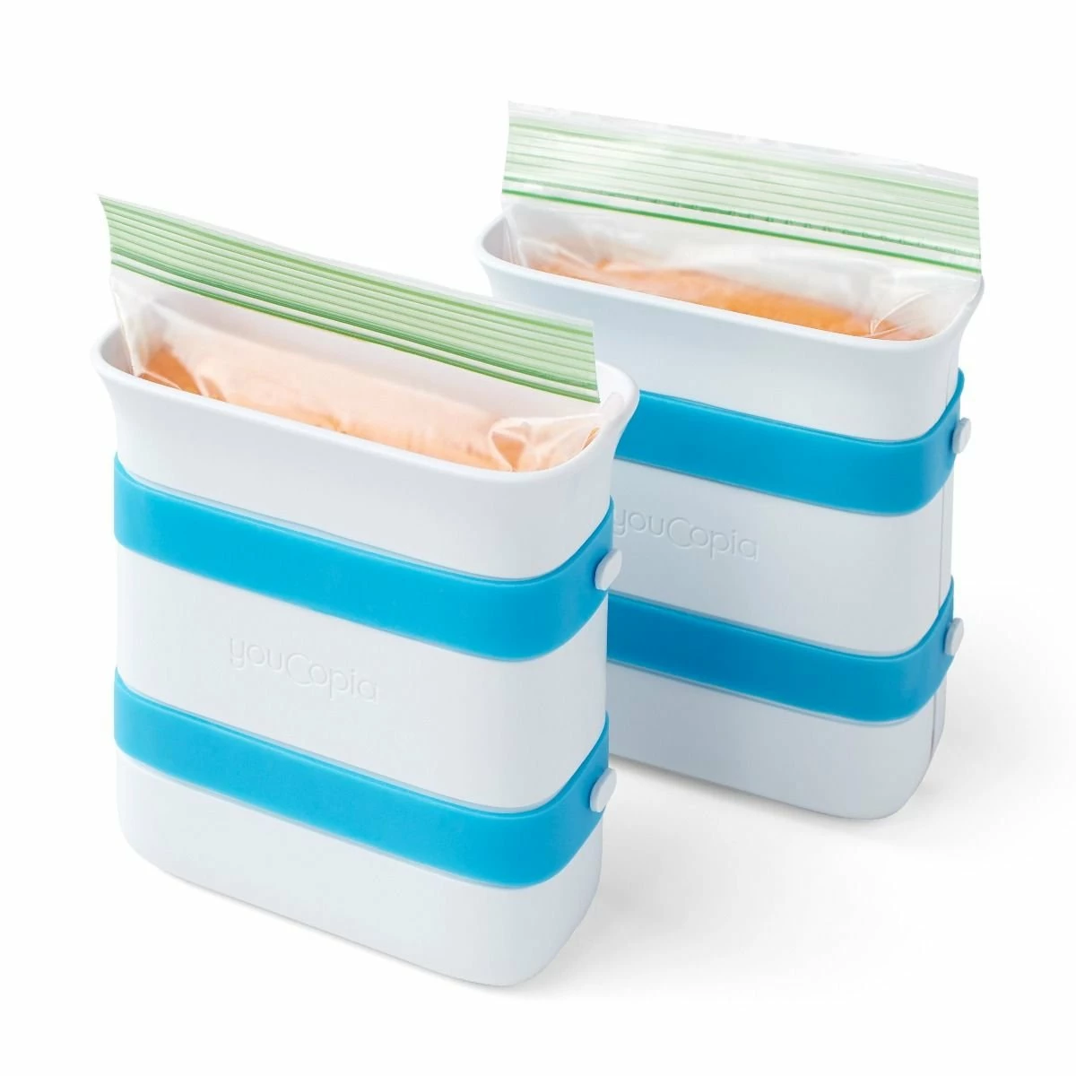 New ⭐ YouCopia® FreezeUp™ One Quart Food Block Maker | Pack Of 2 Blue, White ⌛ 3 New ⭐ YouCopia® FreezeUp™ One Quart Food Block Maker | Pack Of 2 Blue, White ⌛