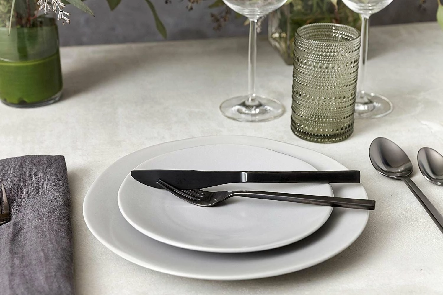 Discount ๐ฅฐ Fortessa Arezzo 20 Piece Flatware Place Setting - Brushed Black Black ๐ 5 Discount ๐ฅฐ Fortessa Arezzo 20 Piece Flatware Place Setting - Brushed Black Black ๐ - Image 3