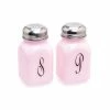Best reviews of 🔔 Mosser Glass Monogram Salt & Pepper Set | Crown Tuscan Pink ✔️ -Oneida Sales Store crowntuscansp1