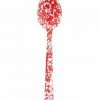 Budget 🤩 Crow Canyon Home Crow Canyon Enameled Serving Spoon Red Marble Red 🎁 -Oneida Sales Store d51rm