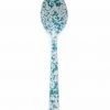 Budget 🔔 Crow Canyon Home Crow Canyon Enameled Serving Spoon Turquoise Marble Blue, Turquoise ⌛ -Oneida Sales Store d51tqm