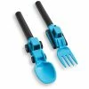 Budget ✨ Masontops Dinneractive Construction Utensil Set Of 2 Blue Blue 😀 -Oneida Sales Store dinneractive construction utensil set da2pcbl