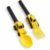 Budget 🥰 Masontops Dinneractive Construction Utensil Set Of 2 Yellow Yellow 😀 -Oneida Sales Store dinneractive construction utensil set da2pcyl