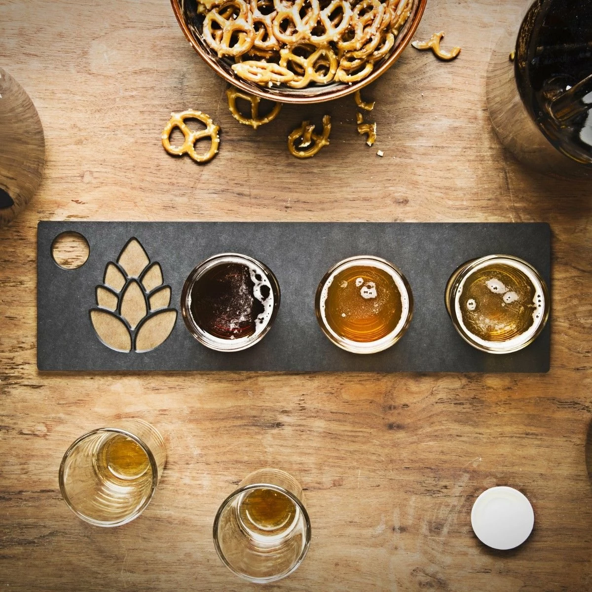 Hot Sale ๐ Epicurean Flight Server + Glasses 13.25" ร 4" | Slate/Nutmeg Black โ 5 Hot Sale ๐ Epicurean Flight Server + Glasses 13.25" ร 4" | Slate/Nutmeg Black โ - Image 3