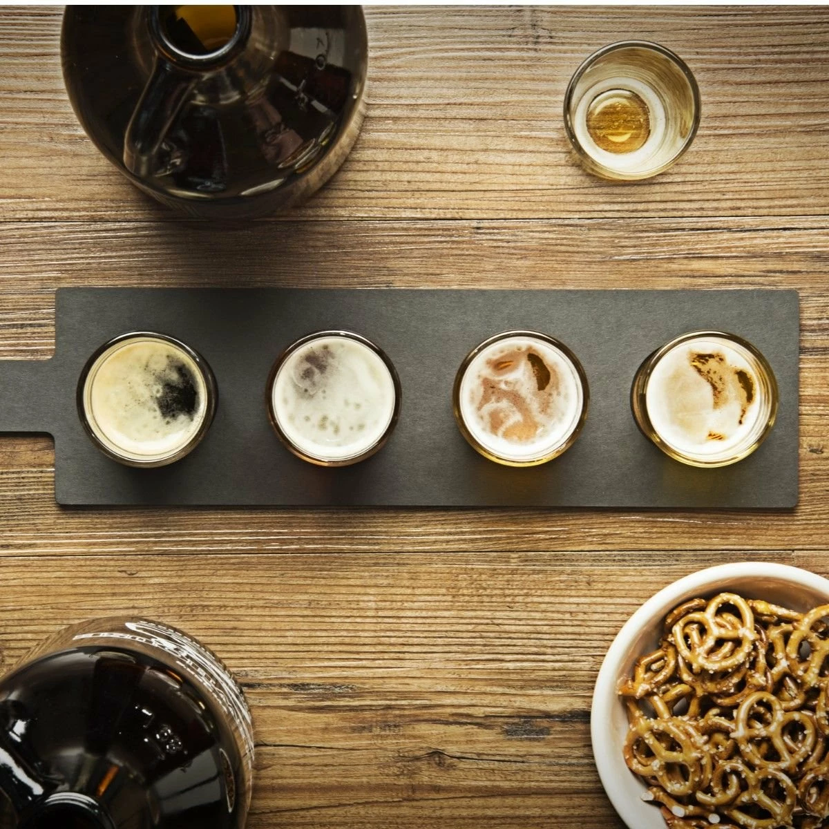 Wholesale π Epicurean Flight Server + Glasses 17.25" Γ 4" | Slate/Nutmeg Black π 5 Wholesale π Epicurean Flight Server + Glasses 17.25" Γ 4" | Slate/Nutmeg Black π - Image 3