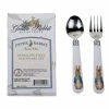 Hot Sale 😉 Golden Rabbit Enamelware 2-Piece Stainless Steel Baby Flatware Set | Peter Rabbit Multi-color ⭐ -Oneida Sales Store gr