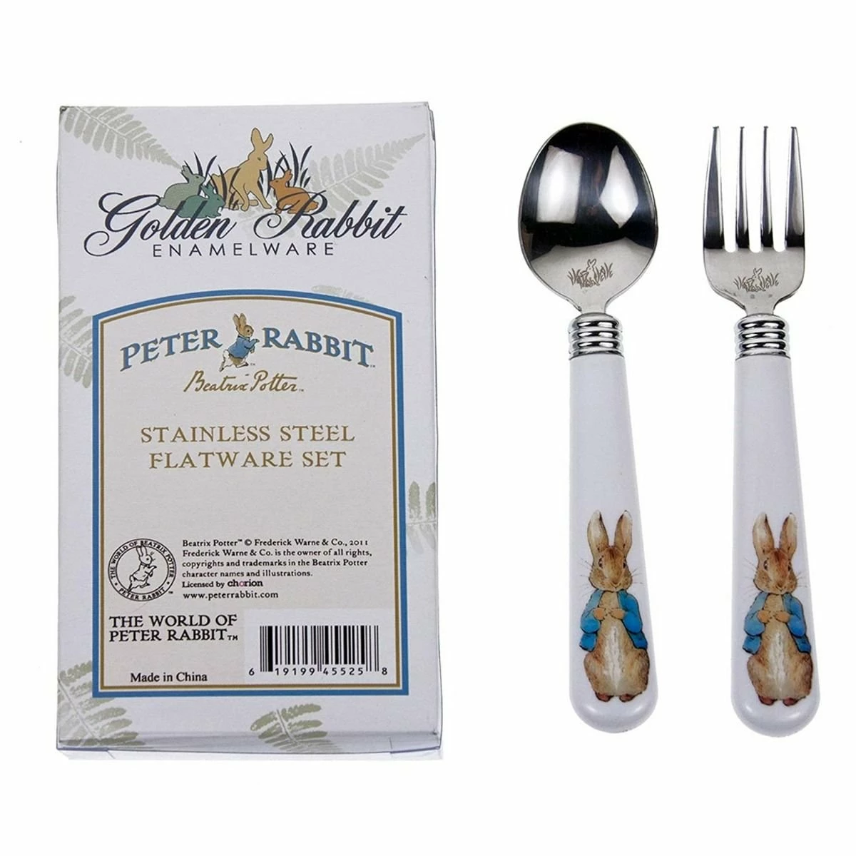 Hot Sale ๐ Golden Rabbit Enamelware 2-Piece Stainless Steel Baby Flatware Set | Peter Rabbit Multi-color โญ 3 Hot Sale ๐ Golden Rabbit Enamelware 2-Piece Stainless Steel Baby Flatware Set | Peter Rabbit Multi-color โญ