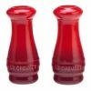 Best Sale 😍 Le Creuset 2-Piece Salt & Pepper Shakers | Cerise/Cherry Red Red 🔔 -Oneida Sales Store lecreu table salt pepper shakers cherry pg1102 0467