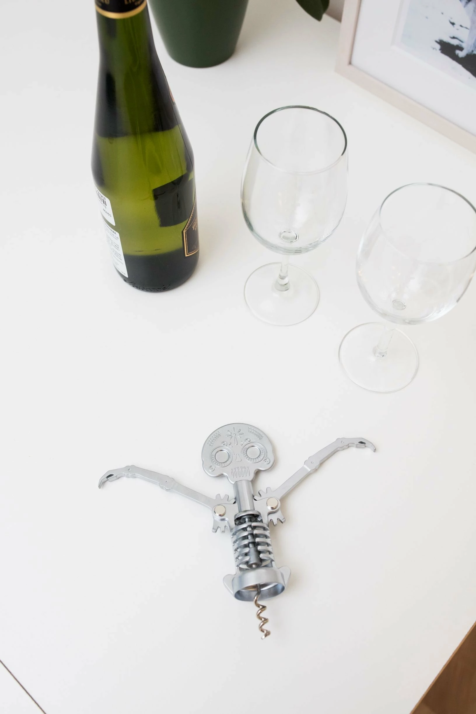 Brand new ❤️ Kikkerland Corkscrew | Day Of The Dead Skull Silver 🧨 7 Brand new ❤️ Kikkerland Corkscrew | Day Of The Dead Skull Silver 🧨 - Image 5