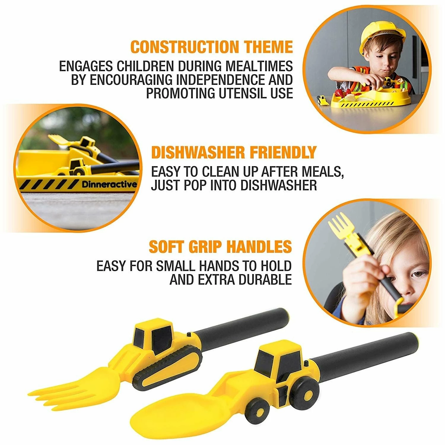 Budget ๐ฅฐ Masontops Dinneractive Construction Utensil Set Of 2 Yellow Yellow ๐ 4 Budget ๐ฅฐ Masontops Dinneractive Construction Utensil Set Of 2 Yellow Yellow ๐ - Image 2