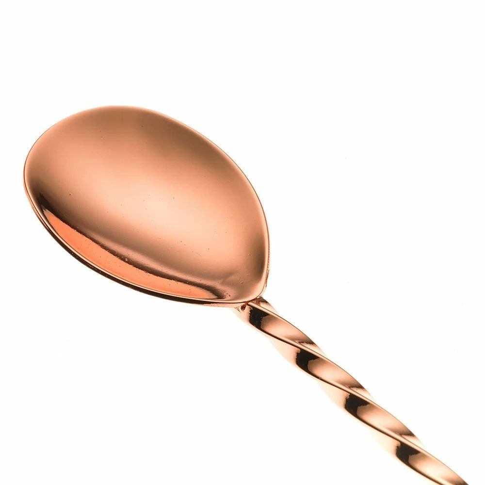 Outlet π₯ Mercer Barfly 15.75" Bar Spoon With Muddler | Copper Plated Copper π 5 Outlet π₯ Mercer Barfly 15.75" Bar Spoon With Muddler | Copper Plated Copper π - Image 3