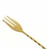 Best deal 🛒 Mercer Barfly 19.6" Bar Spoon With Fork | Gold Plated Gold ✨ -Oneida Sales Store mercer barfly gold plated bar spoon with fork image forkendend 2