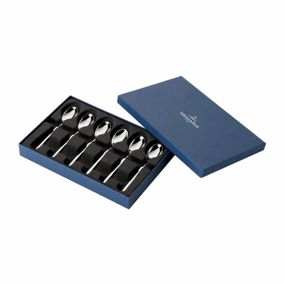 Outlet π Villeroy & Boch 6-Piece Stainless Steel Demitasse Spoon Set | New Wave Stainless Steel 𧨠4 Outlet π Villeroy & Boch 6-Piece Stainless Steel Demitasse Spoon Set | New Wave Stainless Steel 𧨠- Image 2