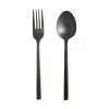 Top 10 ⭐ Fortessa Arezzo Brushed Black Serving Fork & Spoon Set Black 😉 -Oneida Sales Store servingset
